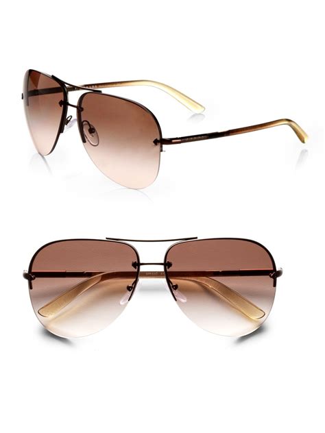 prada timeless heritage sunglasses|prada rimless aviator sunglasses.